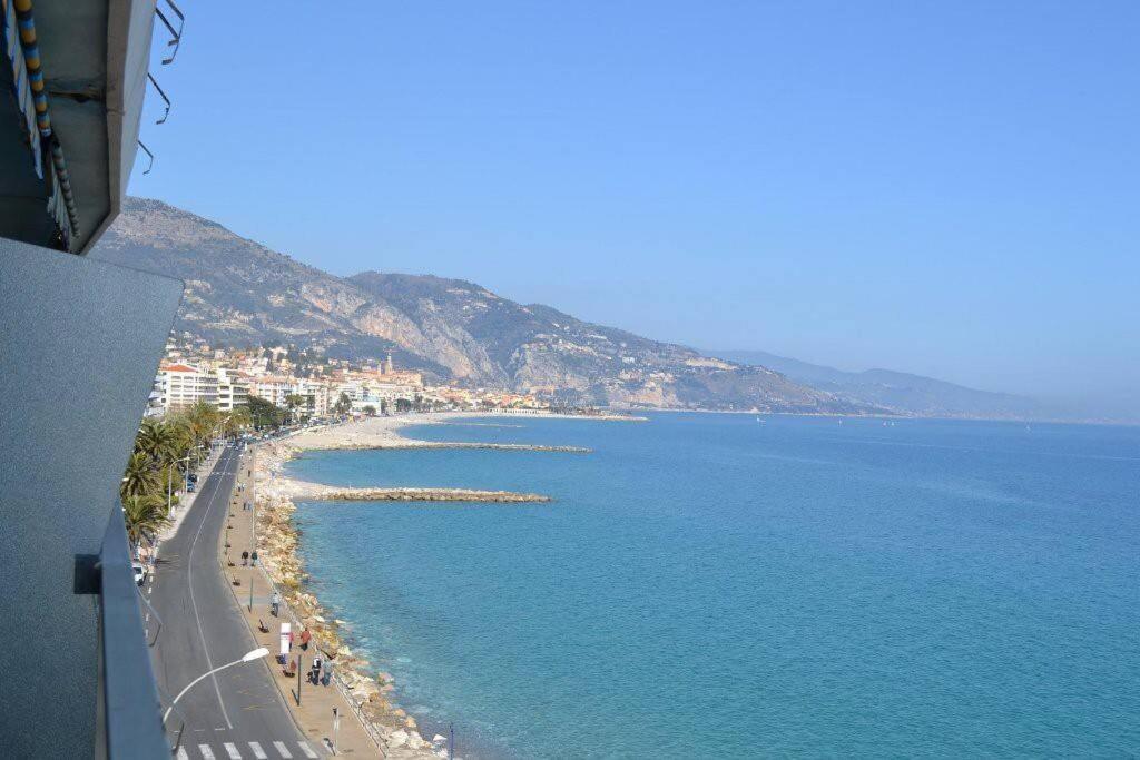 Menton Front Bord De Mer Cote D'Azur Florentina Sea View French Riviera Proche Monaco Montecarlo Superb Studio Bagian luar foto