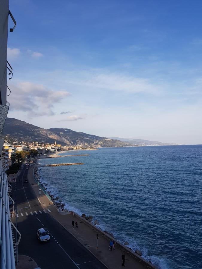 Menton Front Bord De Mer Cote D'Azur Florentina Sea View French Riviera Proche Monaco Montecarlo Superb Studio Bagian luar foto